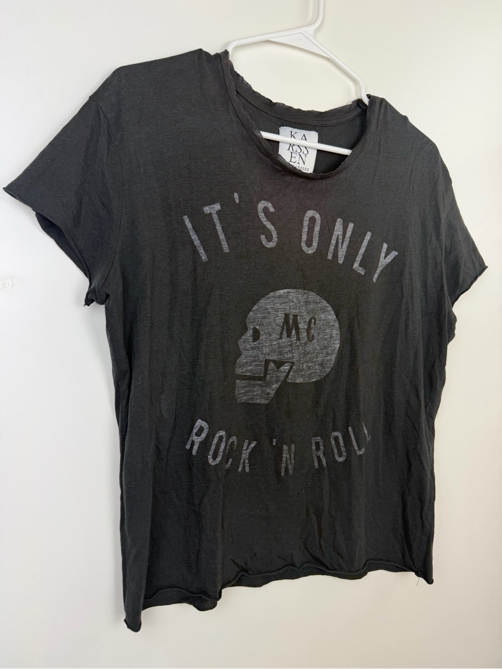 Zoe Karssen “It’s Only Rock ’N Roll” Vintage Graphic Tee Size Small - Picture 4 of 11